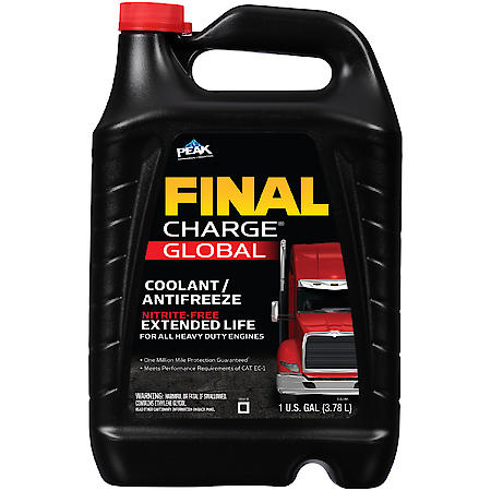 Final Charge Heavy Duty Antifreeze and Coolant: 50/50 Ready To Use, Corrosion Protection, 1 Gallon