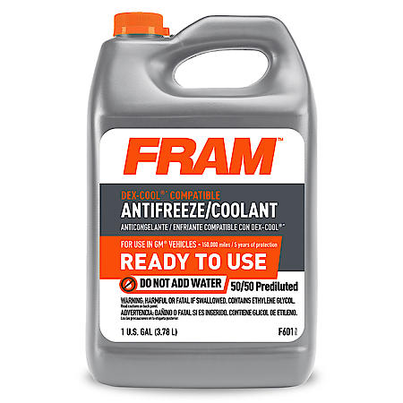 Antifreeze & Coolant: 50/50 Ready To Use, Dex-Cool Compatible, Corrosion Protection, 1 Gallon