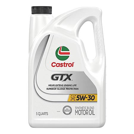 GTX 5W-30 Synthetic Blend Passenger Car Motor Oil, 5 Quart
