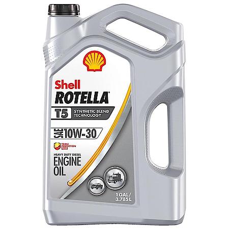 T5 10W-30 Synthetic Blend Diesel Engine Oil, Boosts Fuel Economy, 1 Gallon