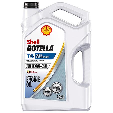 T4 Triple Protection 10W-30 Diesel Engine Oil, Enhanced Wear Protection, 1 Gallon