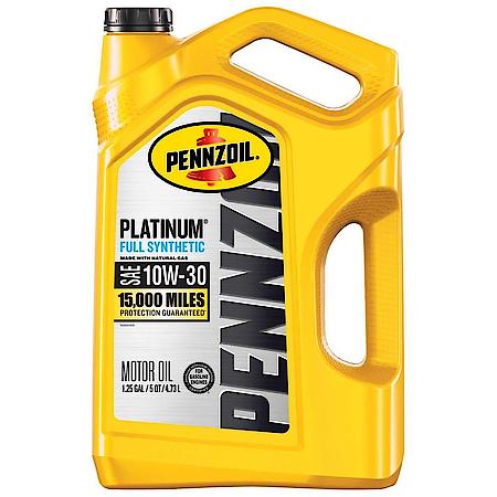 Platinum 10W-30 Full Synthetic Motor Oil, Maximizes Engine Protection, 5 Quart