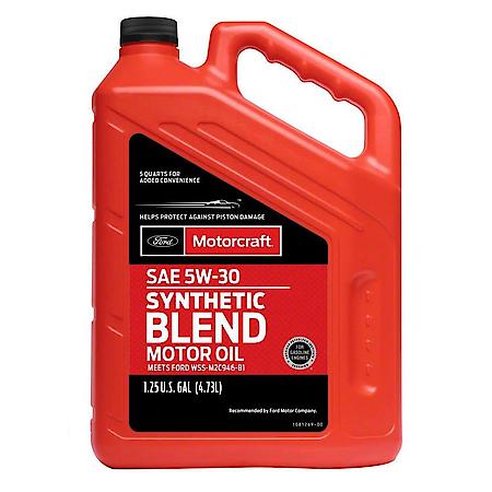 5W-30 Synthetic Blend Motor Oil, Superior Wear Protection, 5 Quart