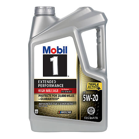 Extended Performance 5W-20 Full Synthetic Motor Oil, Prevents Leaks, 5 Quart