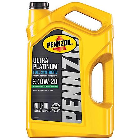 Ultra Platinum 0W-20 Full Synthetic Motor Oil, Unbeatable Engine Protection, 5 Quart