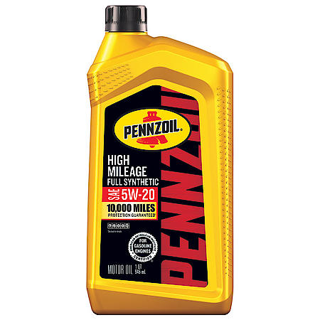 Full Synthetic High Mileage Motor Oil 5W-20, 1 Quart