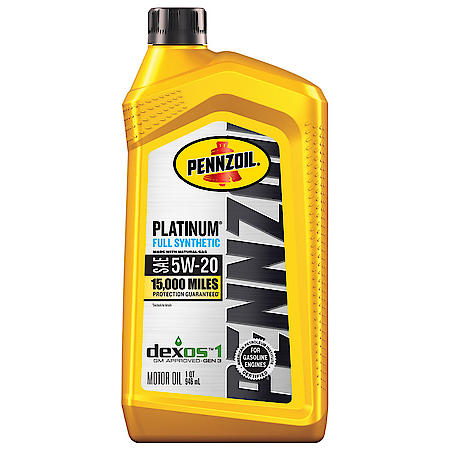 Platinum 5W-20 Full Synthetic Motor Oil, 1 Quart