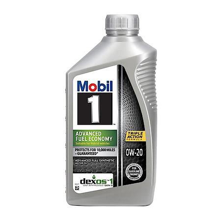 Advanced 0W-20 Full Synthetic Engine Oil, Improves Fuel Economy, 1 Quart