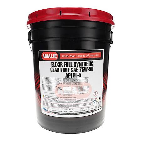75W-90 Elixir Synthetic Gear Oil, GL-5, 5 Gallon