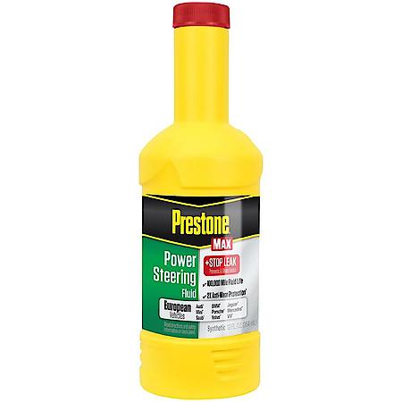 MAX Power Steering Fluid: European Vehicles, With Stop Leak, Enhances System Life, 100k miles, 12 oz