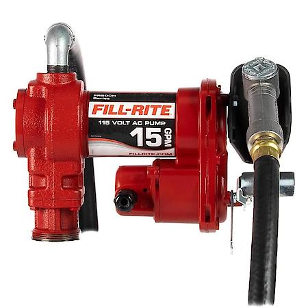 115V AC 15 GPM Fuel Transfer Pump with Nozzle