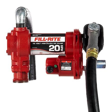 12V DC 20 GPM Fuel Transfer Pump with Nozzle