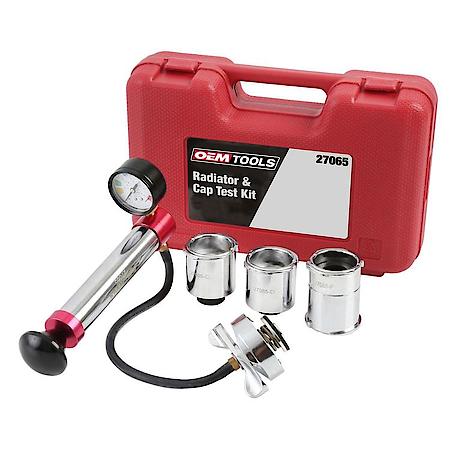 OEMTOOLS 27065 Cooling System Pressure Tester , Radiator and Cap Leak Test Kit
