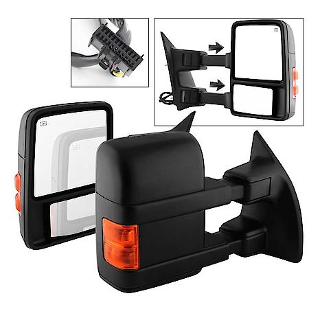 (Xtune) Ford Superduty 08-15 L/R Manual Extendable-Power Heated Adjust Mirror Wi