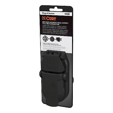 Oem Replacement Dual-Output 7 & 4-Way Connector (Plugs Into Uscar)