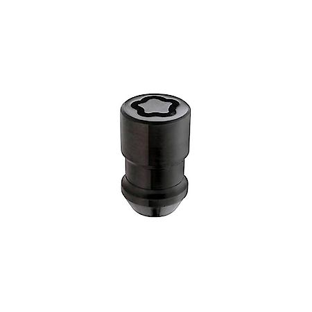 Black Wheel Lock Set (M12 x 1.5 Thread Size) - Set of 5 Locks and 1 Key