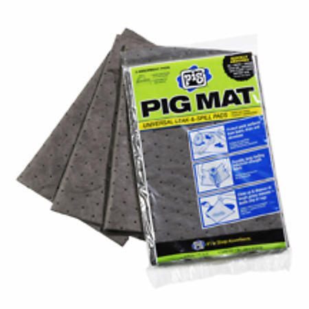 Pig Universal Light-Weight Absorbent Mat Pack, 15"X20", 3/Package