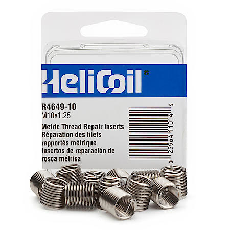 Helicoil Insert - Metric Fine - M10-1.25 x 15mm - Material Stainless Steel