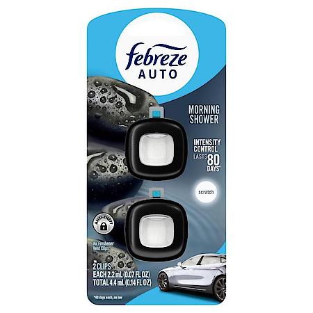Auto Vent Clip Air Freshener, Morning Shower, 2 ct.