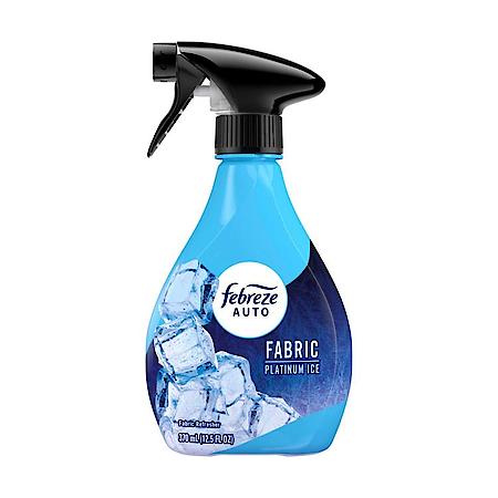 Auto Fabric Refreshener Spray, Platinum Ice, 12.5 oz.