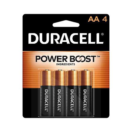Coppertop AA Alkaline Batteries: Double A Batteries, 4 Pack