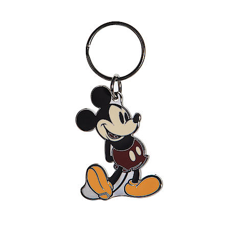 Disney Mickey Vintage Key Chain: Vibrant Colorful, Enamel, 1 Pack