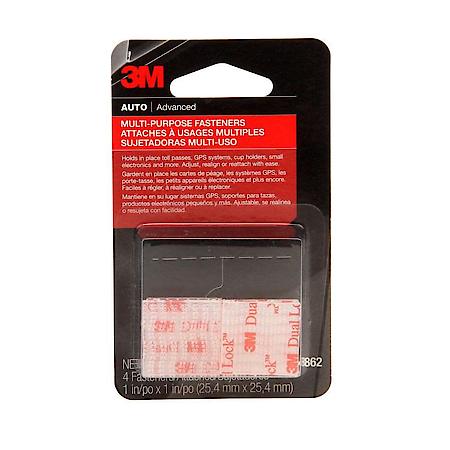3M Dual Lock Reclosable Fasteners, 04862, 1 in X