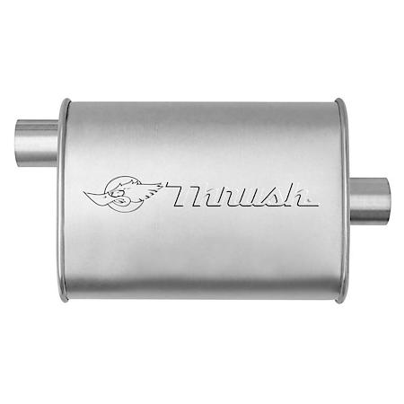 Muffler Mellow Performance Tone Inlet 2.25 Pipe Connection Offset Outlet 2.25 Center