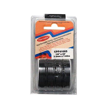 Heat Shrinkable Tubing - Black Spool - Material Cross-linked polyolefin - 1/8" Dia.