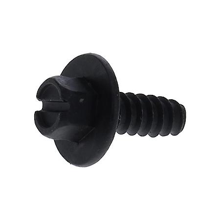 License Plate Screw, #14 Self-Tapping x 5/8", 5/16" Slotted Hex Washer Head (Sold by each)
