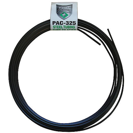 Poly-Armour PVF Steel Brake Line Tubing Coil, 3/16 x 25ft