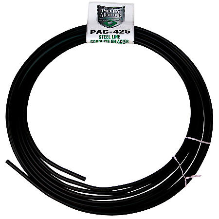 Poly-Armour PVF Steel Brake Line Tubing Coil, 1/4 x 25ft