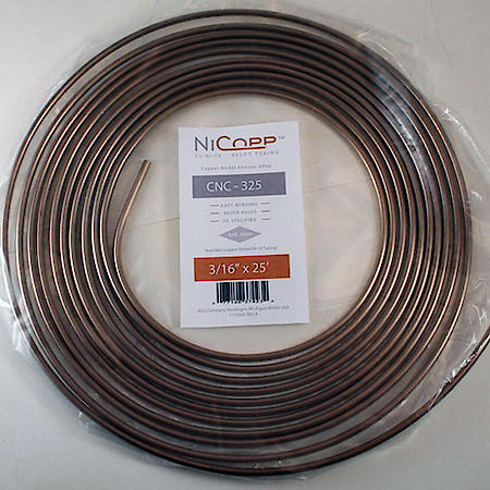 NiCopp Nickel/Copper Brake Line Tubing Coil, 3/16" x 25'