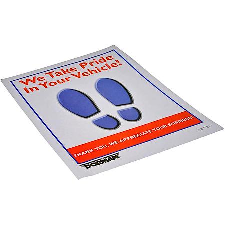15 In. x 18 In. Paper Disposable Floor Mats, Box of 250