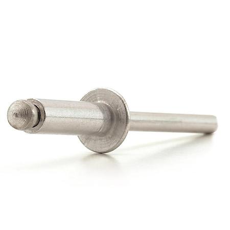 Open End Blind Rivets - Rivet Dia.: 3/16" - Range: 1/8"-1/4" - Aluminum Rivet / Aluminum Mandrel