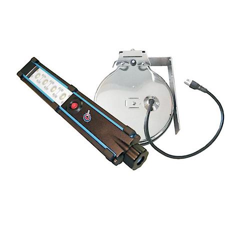 Hemitech 4 Led 40Ft/12.3M Chrome Cord Reel