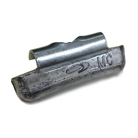 0.75 oz MC style uncoated lead clip-on weight - 50 pieces per box