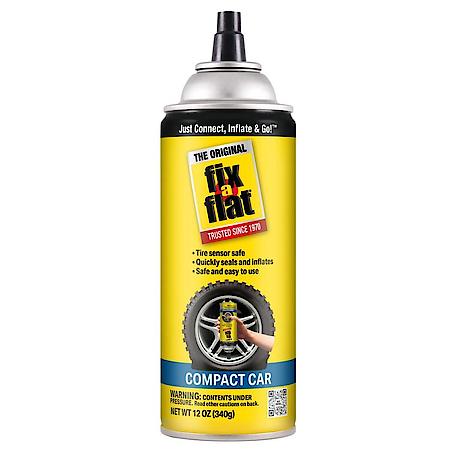 Aerosol Flat Tire Sealant, Inflates and Seals Punctures in Seconds, 12 oz.
