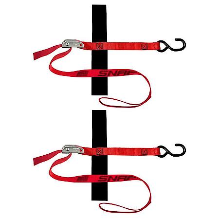 1 in x 4 ft S-Hook Loop Cam Strap Tie-Down 1,500 lb 2-Pack