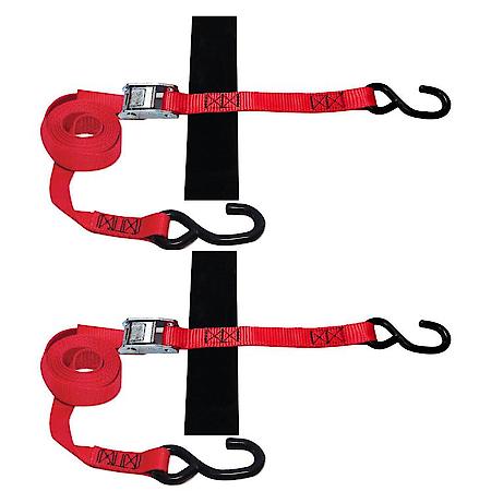 1 in x 8 ft S-Hook Cam Strap Tie-Down 1,500 lb 2-Pack
