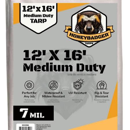 Honey Badger Premium Medium Duty┬┐Tarp ( 12 x 16 )