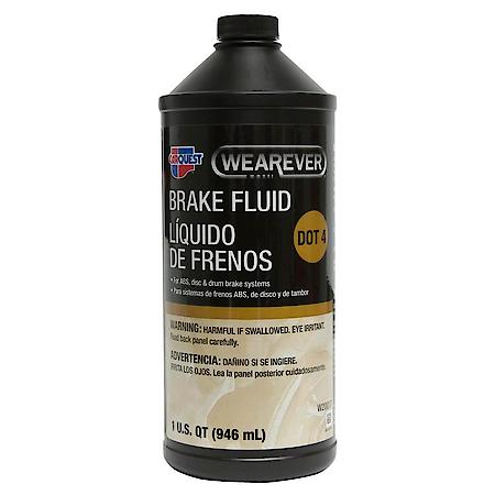 DOT 4 Brake Fluid: Synthetic Formulation, Corrosion Protection For All Metals, 1 Quart