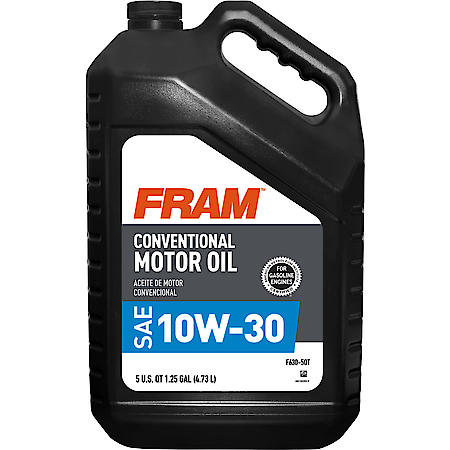 10W-30 Conventional Motor Oil, Low-Speed Pre-Ignition Control, 5 Quart