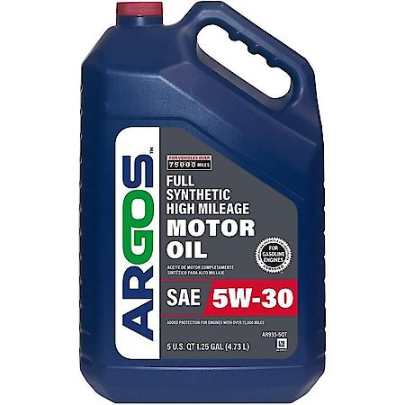 High Mileage 5W-30 Full Synthetic Motor Oil: Reduces Oil Consumption, 5 Quart