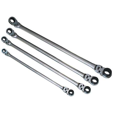4 Pc Sae Flexible Reversible Ratchet Wrench
