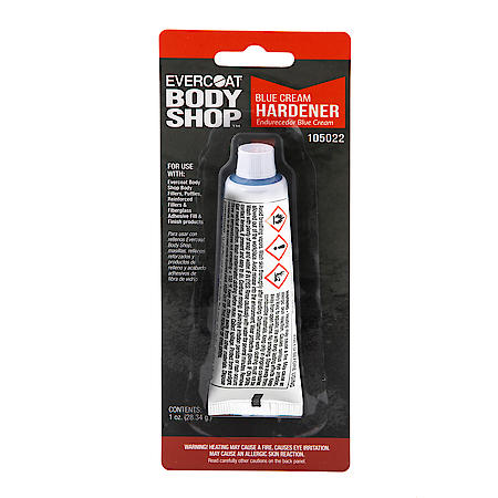 Blue Cream Hardener for Use with Fillers, Putties, & More, 1 Fl Oz.