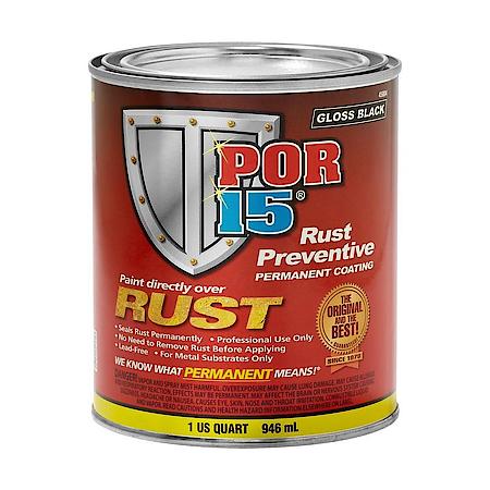 Rust Preventive Coating Gloss Black - Qt.