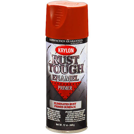 Krylon, Rust Tough Primer, Ultra Flat, Red Oxide, 12-oz