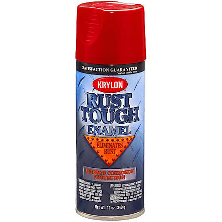 Krylon, Rust Tough Rust Preventive Enamel, Gloss, Cherry Red, 12-oz