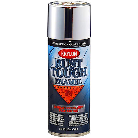 Krylon, Rust Tough Metallic Finish, Gloss, Silver Metallic, 12-oz